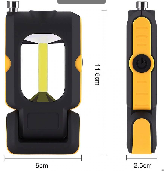 LED работна лампа фенер с магнит за сервиз/ къмпинг/ палатка и др.