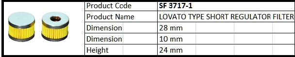 Филтър за газ SF 3717-1 - Lovato