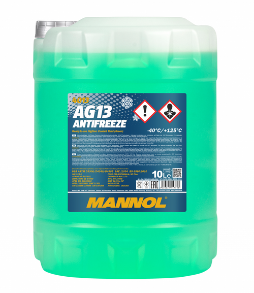 MANNOL AG13 Longterm Антифриз  ЗЕЛЕН 10л.