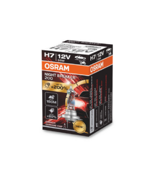 Крушка H7 OSRAM 12V, 55W, 3700 К, 1500 lm.,PX26D Night Breaker +200%