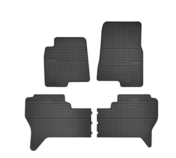 Гумени стелки Frogum за Mitsubishi Pajero 2001-2007 4 части черни