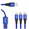 КАБЕЛ ЗА ЗАРЕЖДАНЕ НА ТЕЛЕФОН 3in1 DUDAO УСИЛЕН