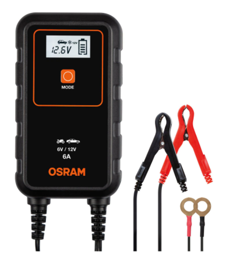 Зарядно за акумулатор Osram BATTERYcharge 906, 6A, 6V/12V, Съвместима система Start/Stop