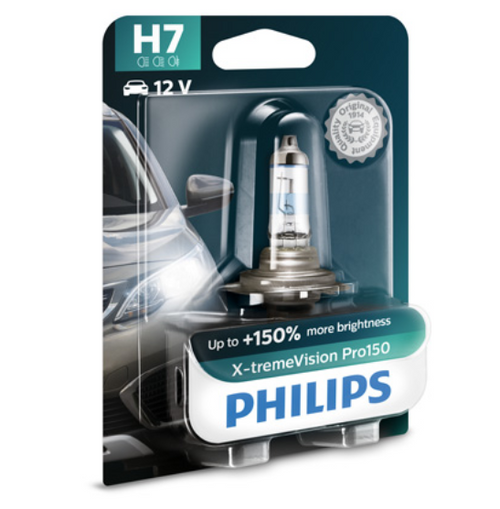 H7 PHILIPS  H7 12V 55W PX26D X-tremeVision Pro150 3400K