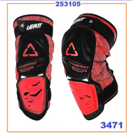 Наколенки Leatt 3DF DOWNHILL Hybrid BIG Knee/Shin червено-черно 2бр. к-т