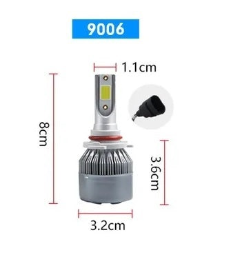 LED Крушки за фар C6 H1/H4/H7/H8/H9/H11/HB3/HB4 с вентилатор