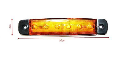 LED Диодни габарити, светлини, токоси, 12/24v за камиони ремаркета оранжеви 2бр. к-т