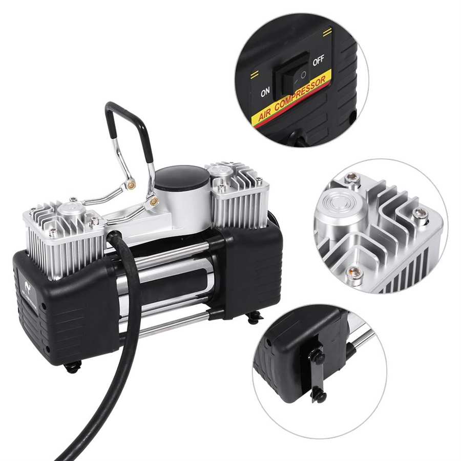 Компресор Двубутален с лампа 12V