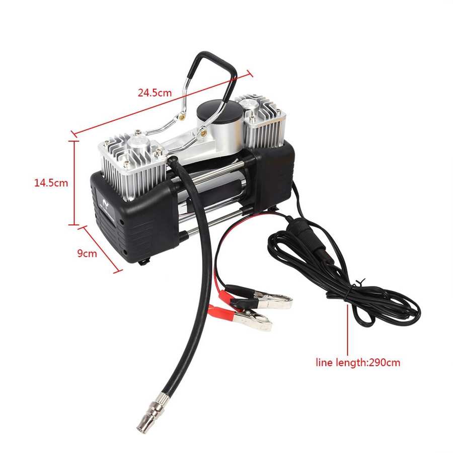 Компресор Двубутален с лампа 12V