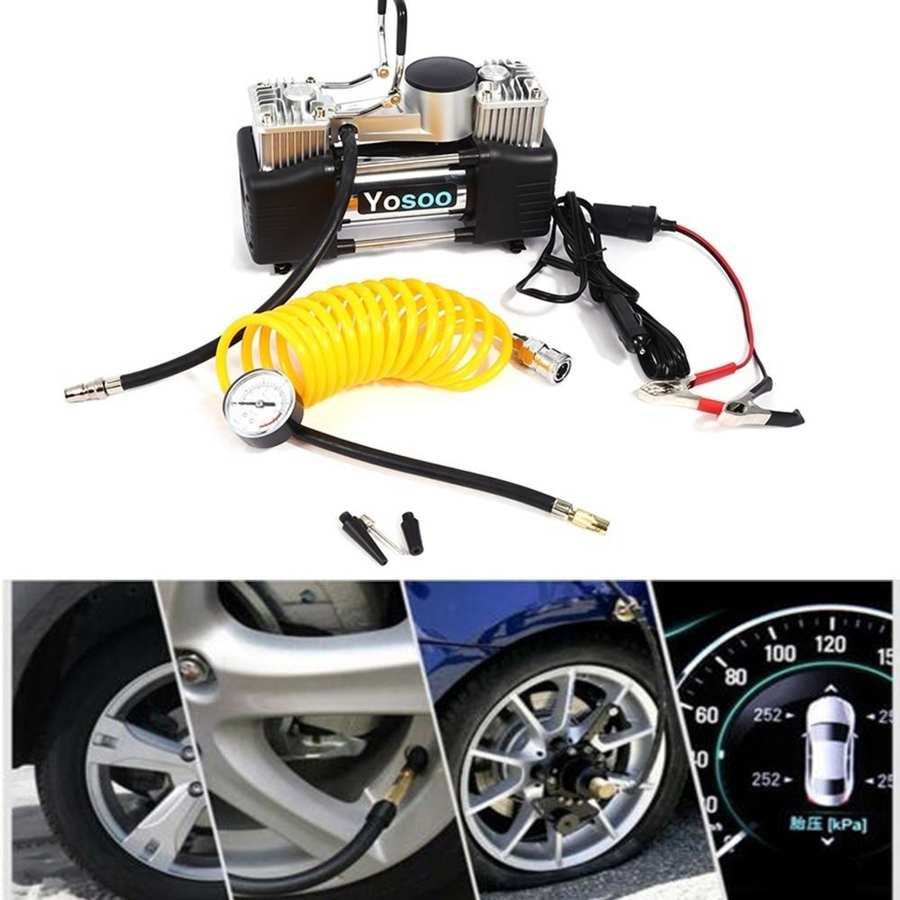 Компресор Двубутален с лампа 12V