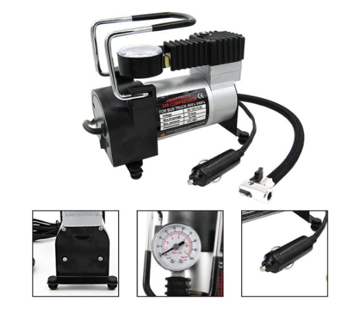 Компресор за гуми 12V - Сив