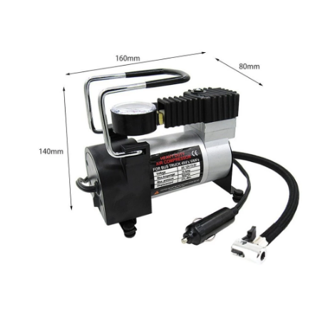 Компресор за гуми 12V - Сив