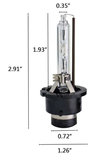 Ксенон крушка D2S, 5000K, 35W, 12V, 2 броя к-т