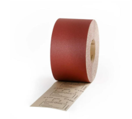 Шкурка червена P60 - 116мм х 1м, руло хартиена основа
