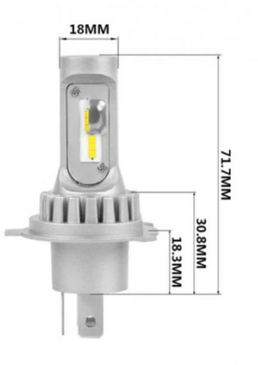 LED Диодни крушки 2бр./ к-т V9, Н4-13W, 3500Lm 6000K