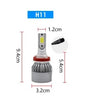 LED Крушки за фар C6 H1/H4/H7/H8/H9/H11/HB3/HB4 с вентилатор