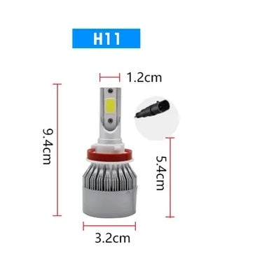 LED Крушки за фар C6 H1/H4/H7/H8/H9/H11/HB3/HB4 с вентилатор