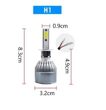 LED Крушки за фар C6 H1/H4/H7/H8/H9/H11/HB3/HB4 с вентилатор