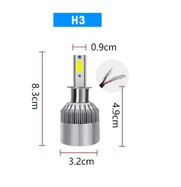 LED Крушки за фар C6 H1/H4/H7/H8/H9/H11/HB3/HB4 с вентилатор