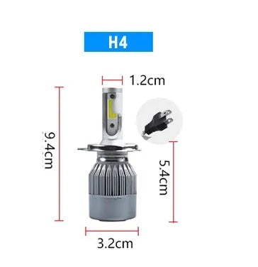 LED Крушки за фар C6 H1/H4/H7/H8/H9/H11/HB3/HB4 с вентилатор